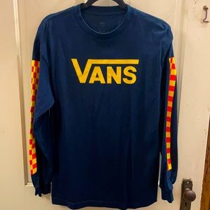 Navy Vans long sleeve